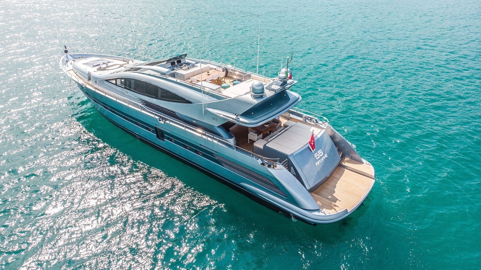 55 FIFTYFIVE yacht charter St Tropez luxury Cerri 102 motor yacht French Riviera