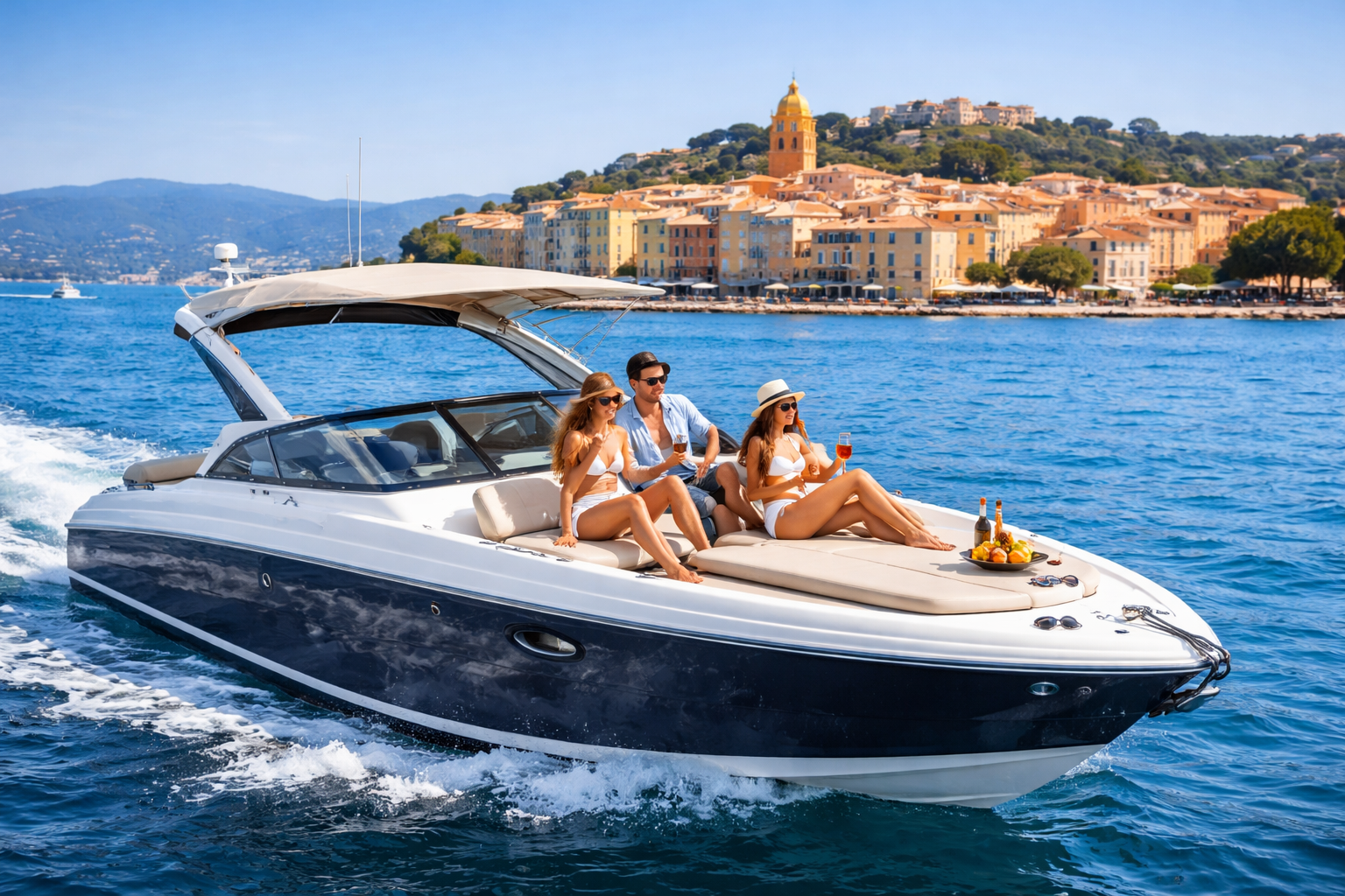 boat rental St Tropez private boat French Riviera coastal experience
